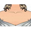 Décolletage beige - Sparkling Faces