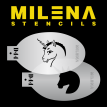 Pochoir D44 - Milena Stencils