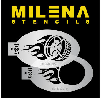 Stencil D35 - Milena Stencils