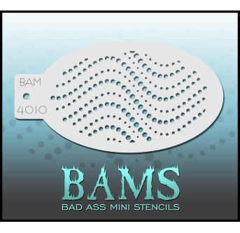 Bad Ass Mini Stencil BAM 4010| Face Painting Stencil