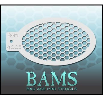 Bad Ass Mini Stencil BAM 4003 | Face Painting Stencil