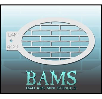 Bad Ass Mini Stencil BAM 4001| Face Painting Stencil
