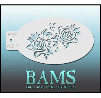 Bad Ass Mini Stencil BAM 4017 | Face Painting Stencil