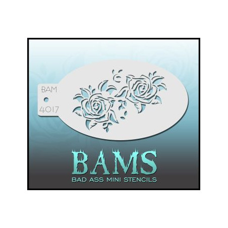 Bad Ass Mini Stencil BAM 4017 | Face Painting Stencil