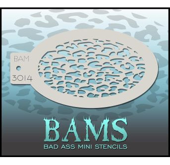 Bad Ass Mini Stencil BAM 3014 | Face Painting Stencil