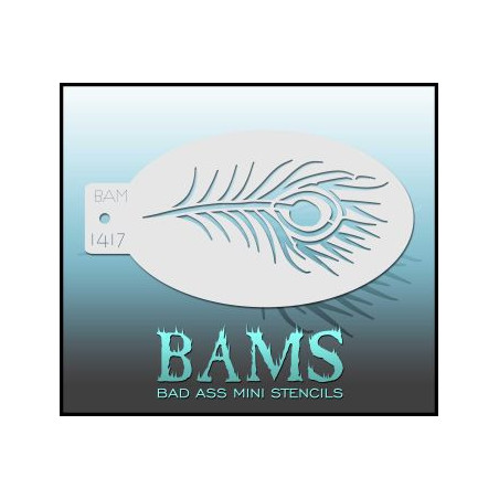 Bad Ass Mini Stencil BAM 1417 | Pochoir Face Painting