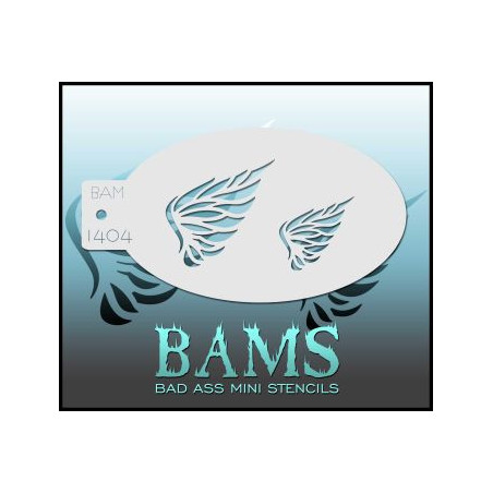 Bad Ass Mini Stencil BAM 1404 | Pochoir Face Painting