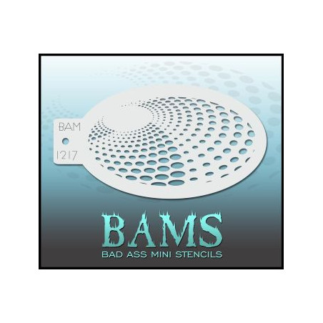 Bad Ass Mini Stencil BAM 1217 | Pochoir Face Painting