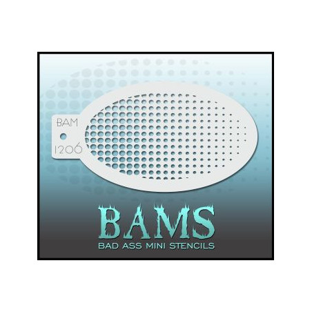 Bad Ass Mini Stencil BAM 1206 | Pochoir Face Painting