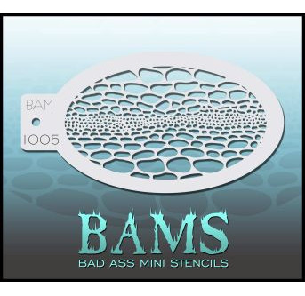 Bad Ass Mini Stencil BAM 1005 | Pochoir Face Painting